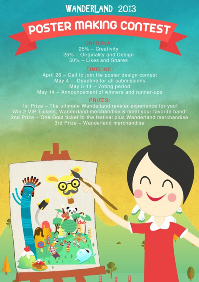 Win-Tickets-to-Wanderland-Music-Fest-2013-Poster-Illustration-Contest-600x848