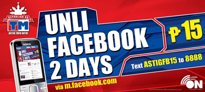 AstigFB15 Unli Facebook 2 days