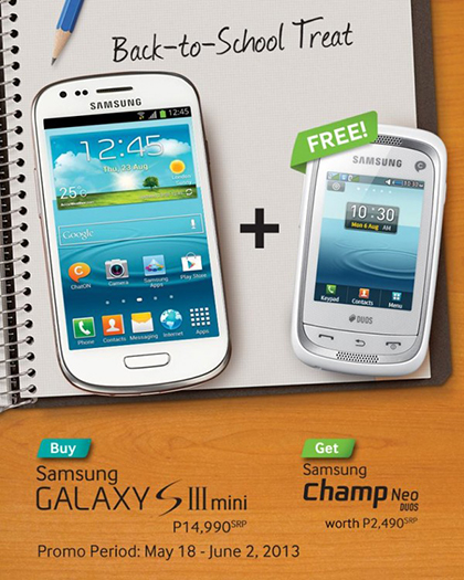 Samsung Galaxy SIII Mini Back-To-School Promo 2013