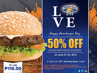 Brothers Burger Promo