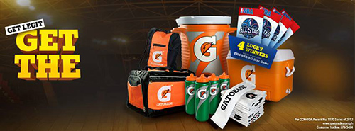 Gatorades GET THE G and get a chance to watch the 2014 NBA All-Star Game
