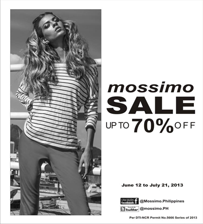 Mossimo End Season Sale 2013