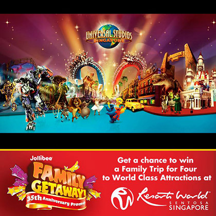 Jollibee Family Getaway to Resorts World Sentosa Singapore Promo