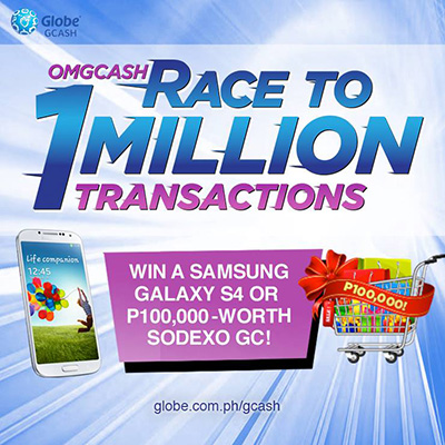 Globe OMGCASH Race to 1 Million Transactions Promo