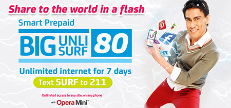 Smart Prepaid BIG UNLISURF 80 Unlimited Internet Access for 7 Days