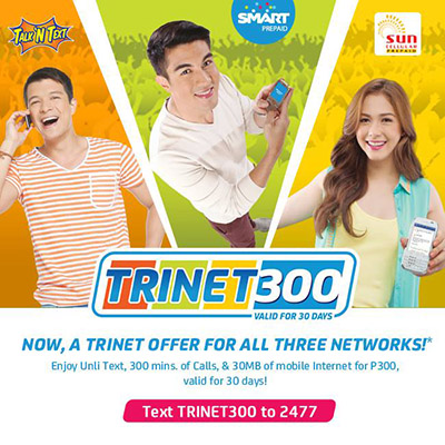 Smart Prepaid TRI-NET 300 Promo