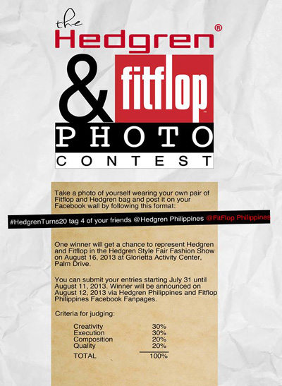 The Hedgren & Fitflop Philippines Photo Contest