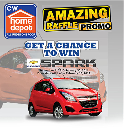 CW Home Depot Amazing Raffle Promo WIN Chevrolet Spark