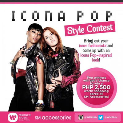 Icona Pop Style Contest - Win Shoppping Spree at SM Accessories