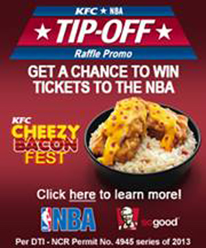 KFC NBA TIP OFF Raffle Promo 2013