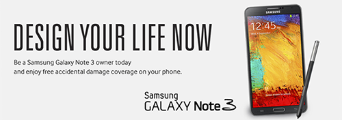Samsung Galaxy Note 3 Insurance Policy Promo