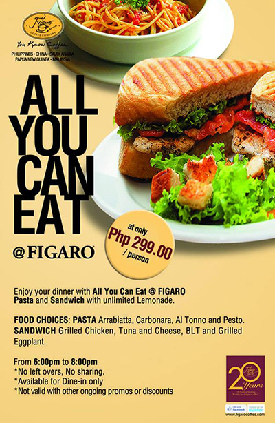 All You Can Eat at FIGARO Promo