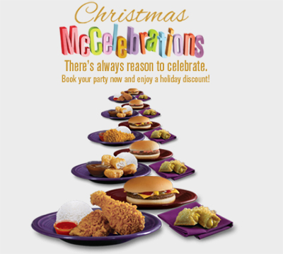 McDonalds Christmas McCelebrations 2013