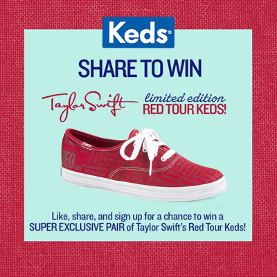 Share To Win Red Tour Keds Promo 2013 - How to Join