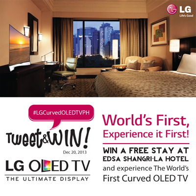 LG Tweet and WIn Promo - Win FREE Stay at Edsa Shangri-La Hotel