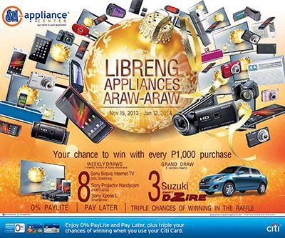 Libreng Appliances Araw Araw Raffle Promo