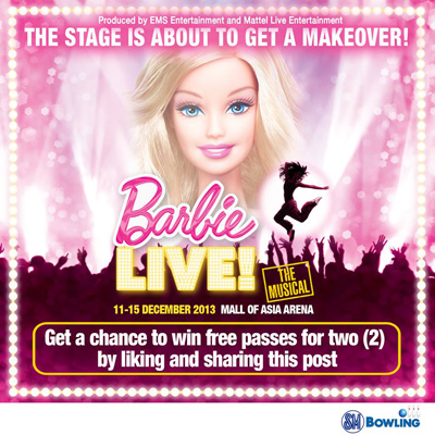 Win VIP Tickets at Barbie Live The Musical Promo