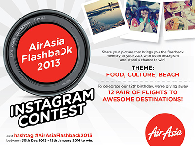 AirAsia Flashback 2013 Instagram Contest