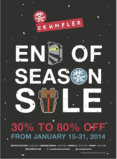 Crumpler End of Season Sale 2014