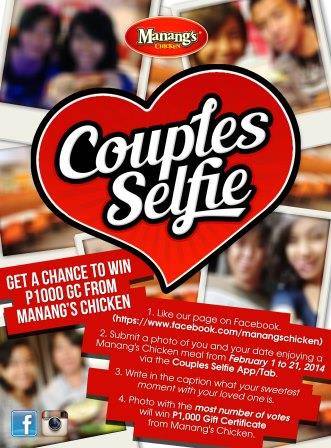 Manangs Chicken Couples Selfie Promo 2014
