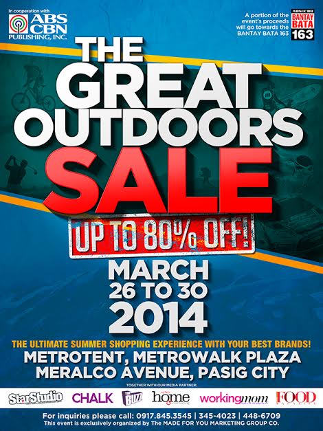 The Great Outdoors Sale 2014 Up to 80 percent Off
