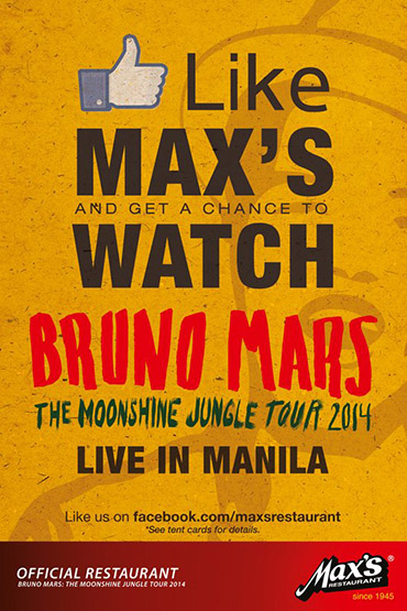 Win FREE Tickets to Bruno Mars The Moonshine Jungle Tour 2014 Promo