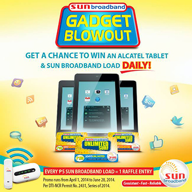 SUN Broadband Gadget Blowout Promo 2014