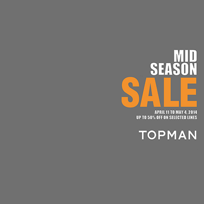 TOPMAN Mid Season Sale 2014