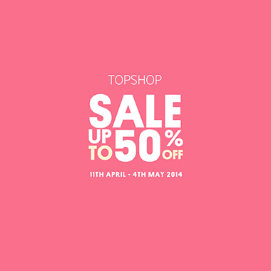 Topshop Sale Up to 50 percent Off