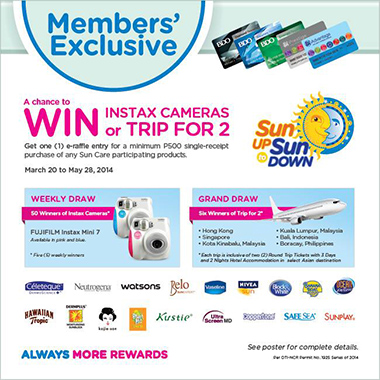 Watsons Sun Up to Sun Down Promo