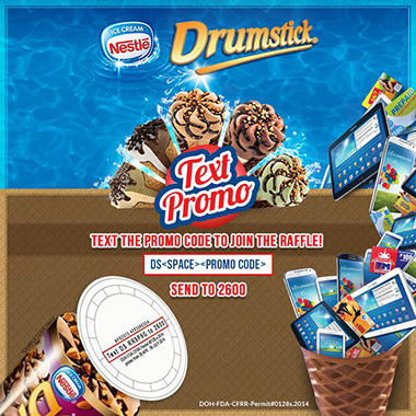 Nestle Drumstick Text Promo Mechanics