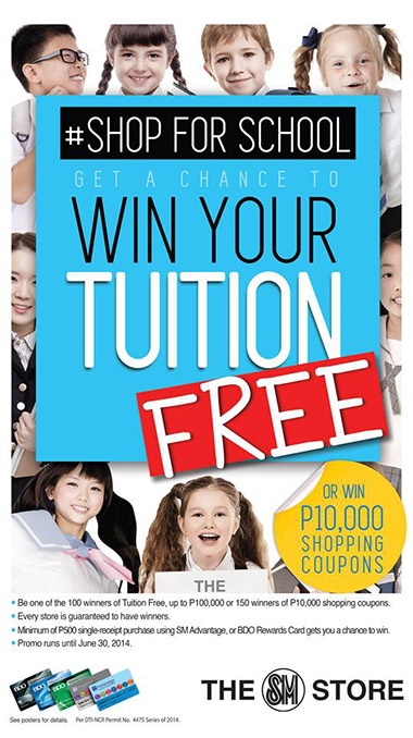 SM Store Win your Tuition FREE Promo 2014