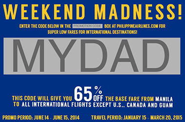 Philippine Airlines Fathers Day Promo Code 1