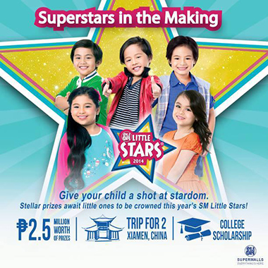 SM Supermalls started SM Little Stars 2014 Contest