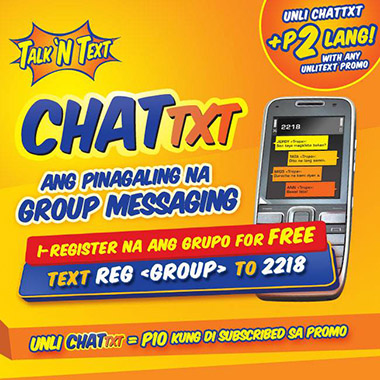 Talk N Text CHATTXT Promo