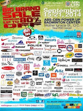 The BIG BRAND SALE 2014 Part Two Sept 15-21 www_unlipromo_com
