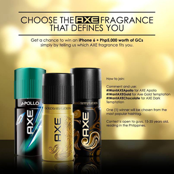 Choose AXE Fragrance Contest 2014 www_unlipromo_com