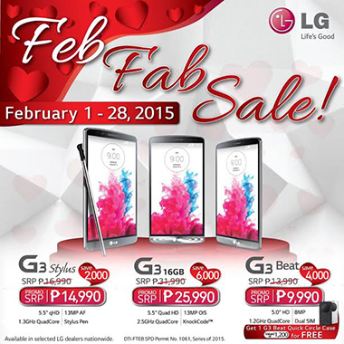 LG Feb Fab Sale 2015