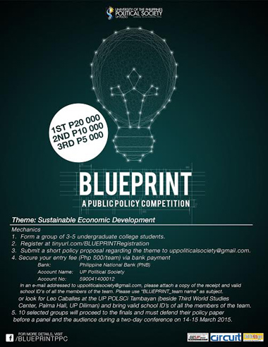 UP POLSCI - BLUEPRINT A Public Policy Competition 2015
