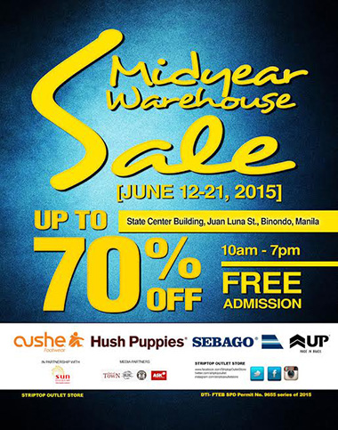 Sebago and Hush Puppies Mid Year Warehouse Sale - UnliPromo_com