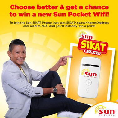 Win a Sun Pocket Wifi and Exciting Prizes from Sun Prepaid Sikat