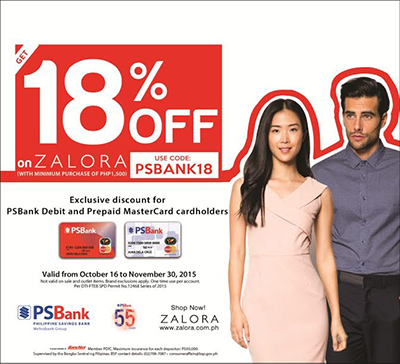 Shop at ZALORA with your PSBank Debit and Prepaid MasterCard and get Discounts www_unlipromo_com