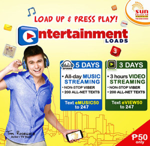 Sun Prepaid offers Entertainment Loads Promo www_unlipromo_com